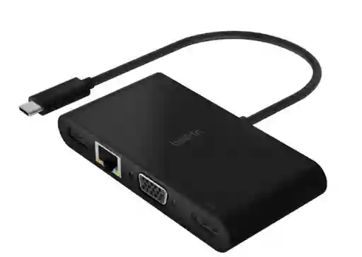 Belkin Adaptador USB-C Multipuerto Negro