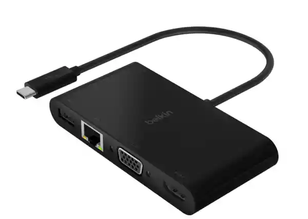 Belkin Adaptador USB-C Multipuerto Negro