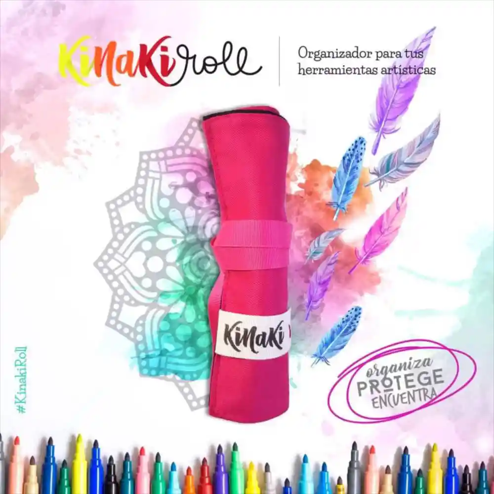 Cartuchera Para Marcadores Kinaki Negro Talla M