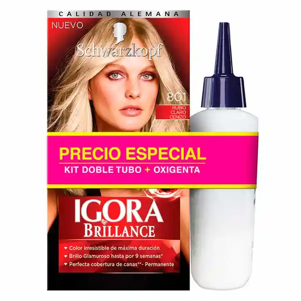 Igora Tinte Brillance Tinte 801 X5 Und + Oxigenta