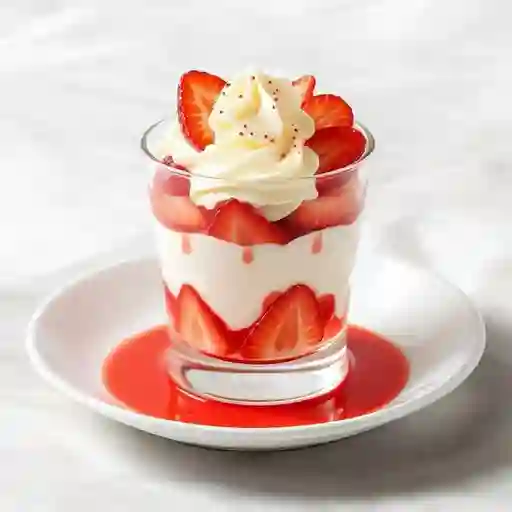 Copa Fresas Con Queso