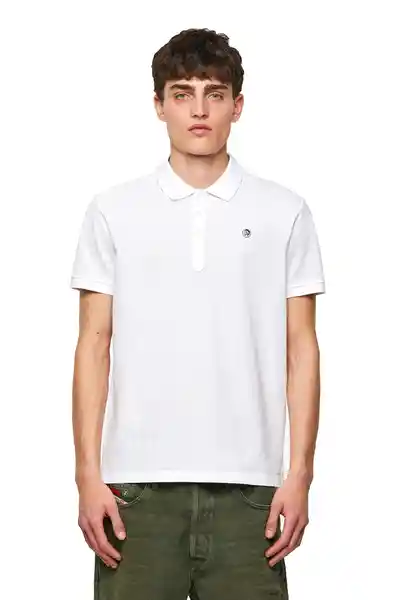 Diesel Camiseta Polo T-Weet-Romohi Blanco Talla L