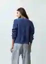 Blusa Tejido Mujer Azul Cetaceo Talla S 482G033 Naf Naf