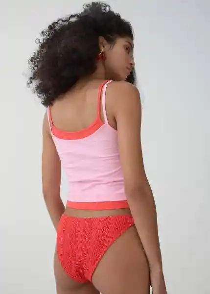 Top Lotus Rosa Talla L Mujer Mango