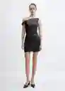 Vestido Milly Negro Talla XS Mujer Mango