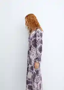 Vestido Prisma Malva Talla XS Mujer Mango