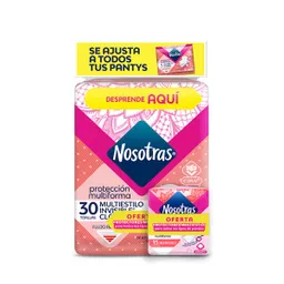 Nosotras Toalla Multiestilo Invisible + Protectores