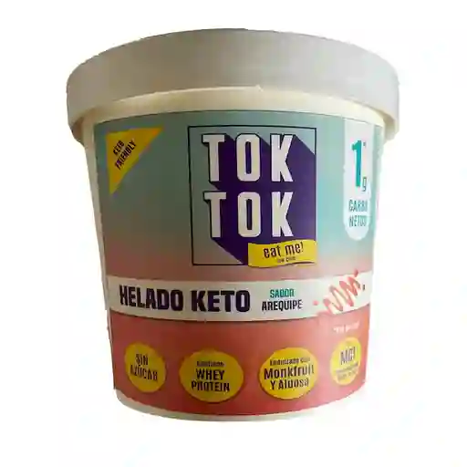 Tok Tok Helado Keto Arequipe Sin Azúcar