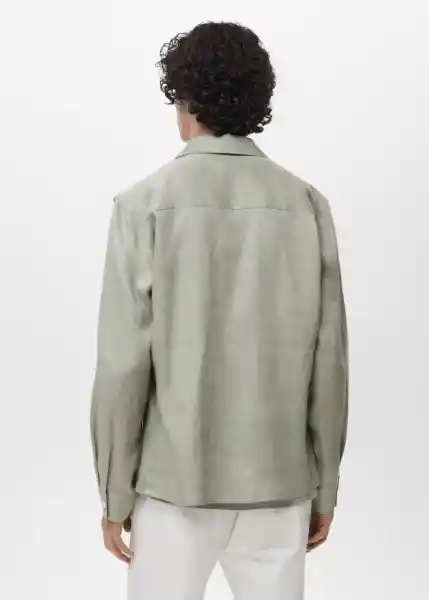 Sobrecamisa Pantin Menta Talla M Hombre Mango