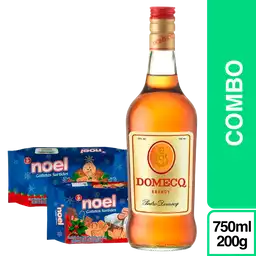 Combo Brandy Domecq + Noel Galletas de Navidad Surtidas