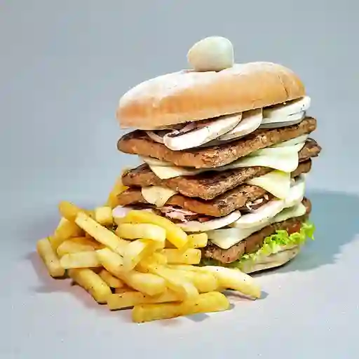 Combo Hamburguesa 4x4 + Poker