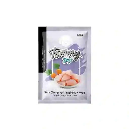 Tommy Alimento Trozos Dogs Adulto de Pollo Con Verduras y Salsa