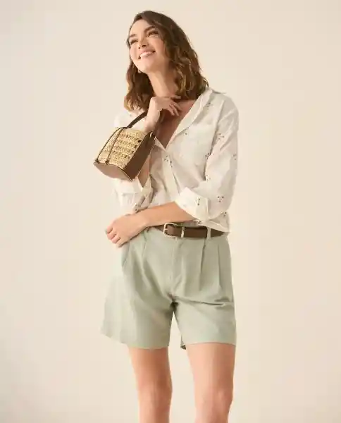 Camisa Blanco Celaje Claro Talla L 113G010 Esprit