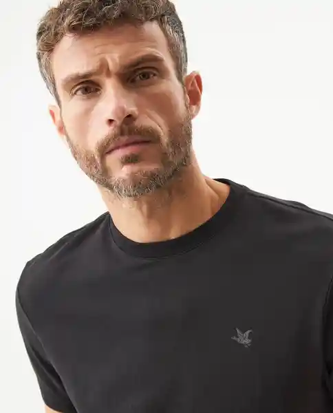 Camiseta Tech Graphic Negro Sombrío Ultraoscuro S Chevignon