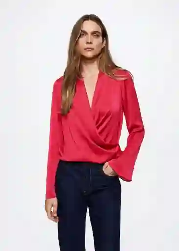 Blusa Crusie Fucsia Talla S Mujer Mango