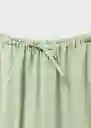 Pantalón Lisa-w Verde Talla M Mujer Mango
