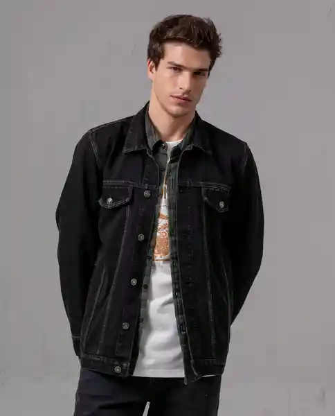 Chaqueta Akt Hombre Negro Sombrio Ultraoscuro T L 97037 Rifle