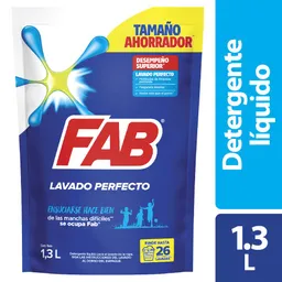 Detergente Liquido Fab Floral 1,3L