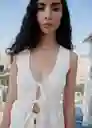 Top Parise Blanco Talla S Mujer Mango