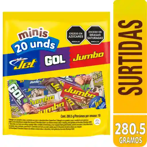 Gol Chocolatinas Mini Jet Jumbo