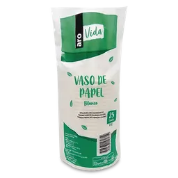 Vaso de Papel Vida Blanco 7 Oz Aro