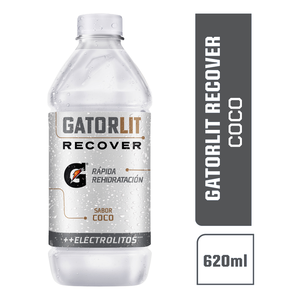 Gatorade Gatorlit Bebida Hidratante Sabor Coco Botella 620ml
