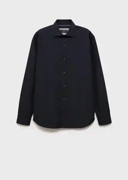 Camisa Bilbao Navy Talla L Hombre Mango