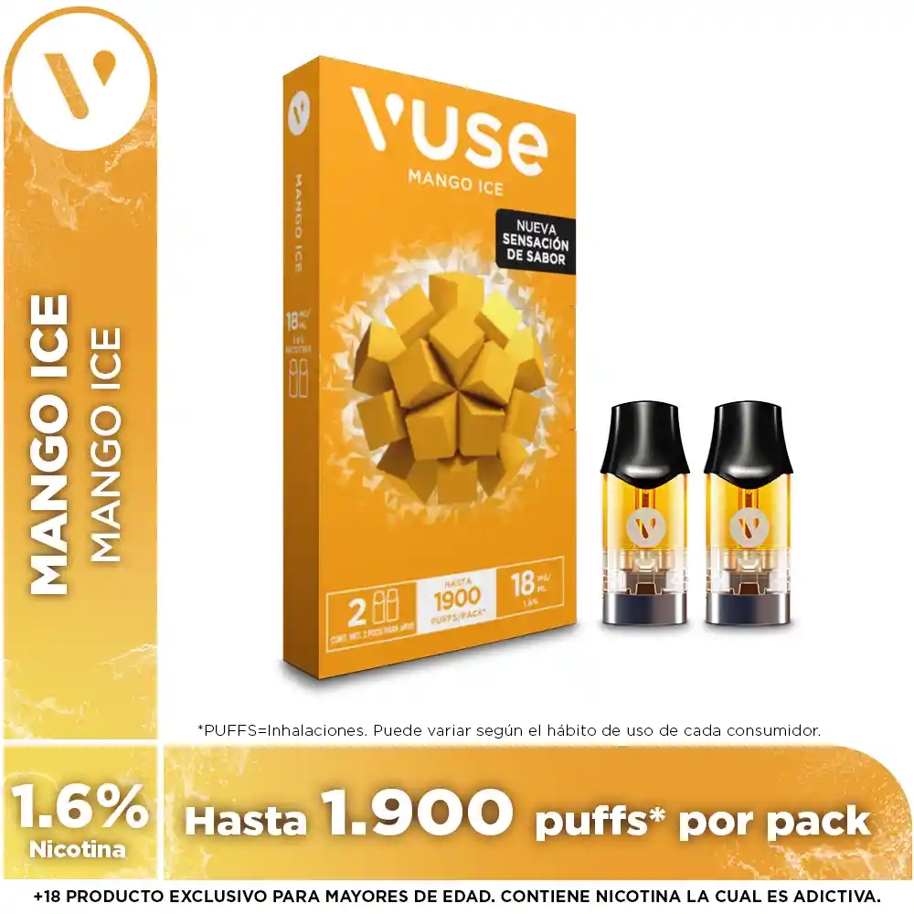 Capsulas Vuse Berry Mango Ice18Mg Paquetex2Und