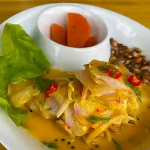Ceviche en Crema de Ají Amarillo