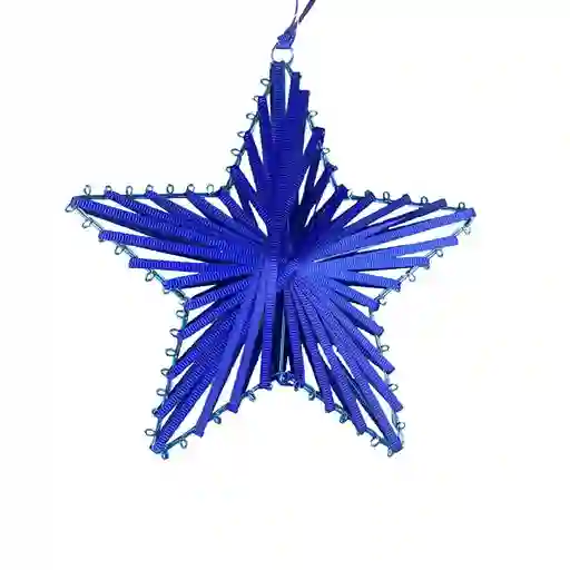 Colgante Estrella Hilos Fiesta Navidad 2024