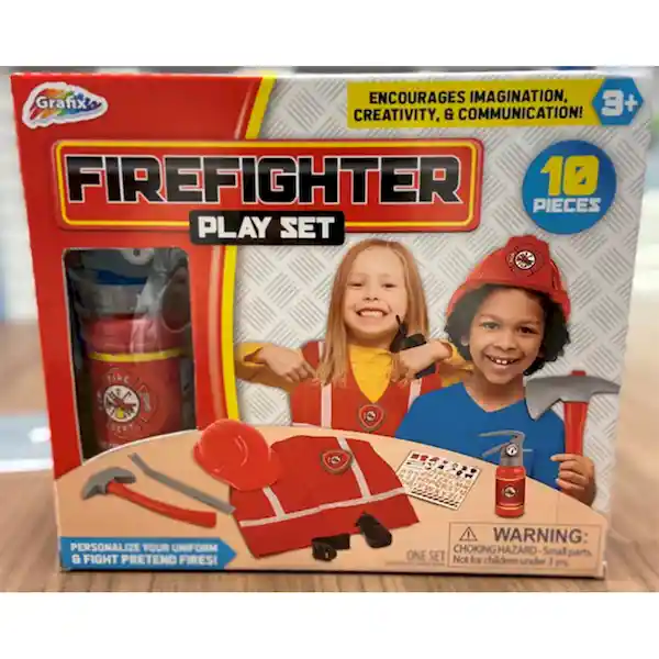 Grafix Set de Juego Bombero Con Casco