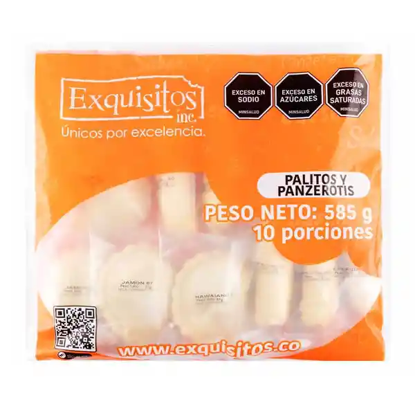 Exquisitos Snack Paquetón Palitos y Panzerotis Surtido