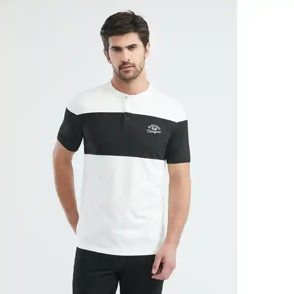 Camiseta Block Contrast Hombre Blanco Talla M Chevignon