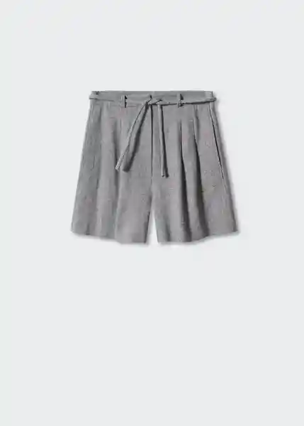 Short Farah Gris Talla 42 Mujer Mango