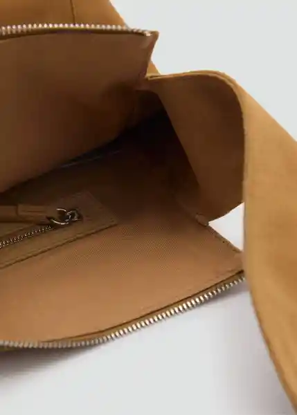 Bolso G Piramide Camel Talla 99 Mujer Mango