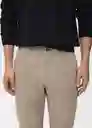 Pantalón Dublino Beige Talla 44 Hombre Mango