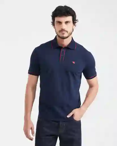 Camiseta Polo Contrast Azul Dark Ultra Oscuro XL Chevignon
