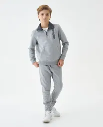 Jogger Pant Basic Niño Gris Fundido Medio Talla 6 Chevignon