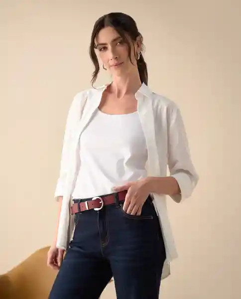 Camisa Blanco 0 Claro Talla XL 111G000 Espirit