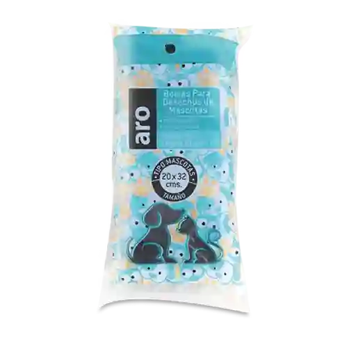 Aro Bolsa de Basura Mascota Citro-Rollo Verde/Negra 20 x 32