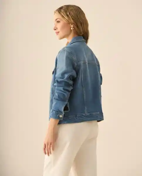 Chaqueta Azul Azulado Medio Talla L 123G003 Esprit