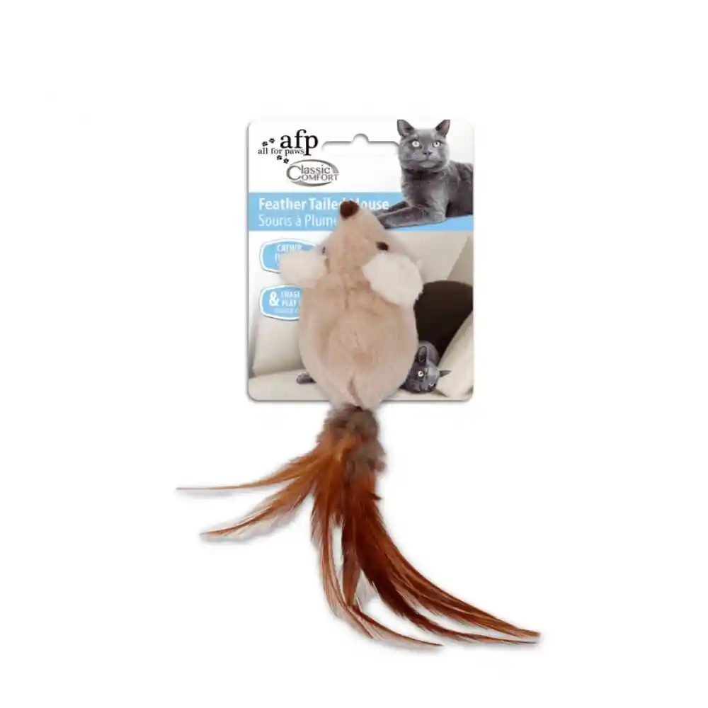 AFP Juguete Para Gato Feather Tailed Mouse
