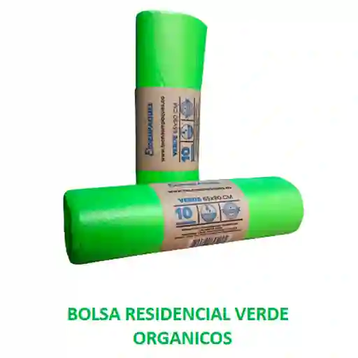 Bolsa Basura Verde 65 x 90 x 10