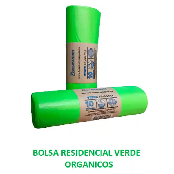 Bolsa Basura Verde 65 x 90 x 10