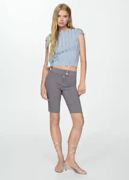 Pantalón Cobi Gris Talla XS Mujer Mango