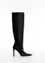 Bota Nille Negro Talla 39 Mujer Mango