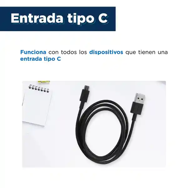 Cable de Datos Tipo c Negro Miniso