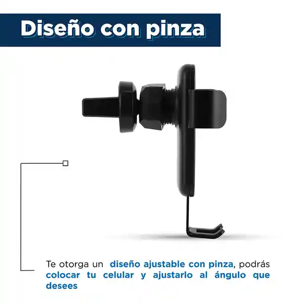 Soporte Para Celular de Gravedad Aluminio Negro Miniso