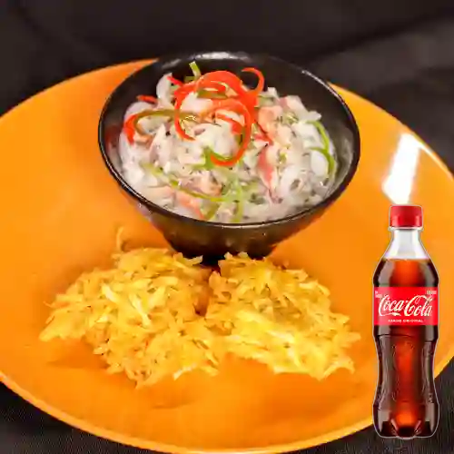 Combo Ceviche Mixto + Coca Cola Original 400 ml