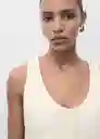 Chaleco Iguana Vainilla Talla M Mujer Mango